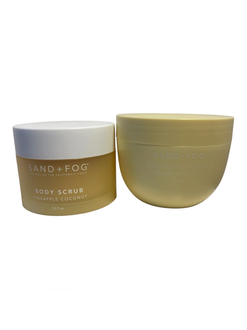 Sand + Fog “Pineapple Coconut” Body Scrub & Whipped Butter Set - NWT **